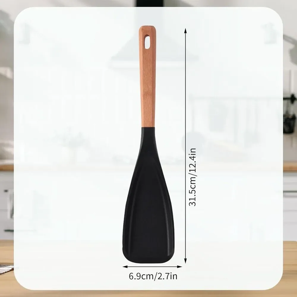 Cedar and Ash Spoonula Multifunction Spatula Cooking Black+White+ 5pc scrubbies